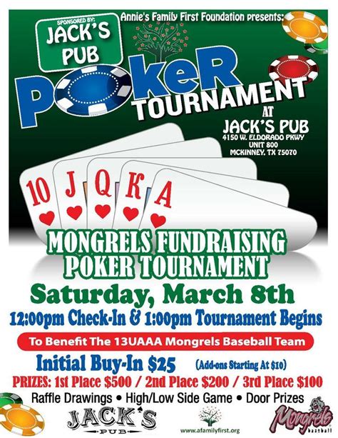 poker tournament fundraising ideas